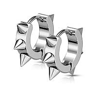 Сталеві сережки Spikes SSE-025-ST з шипами