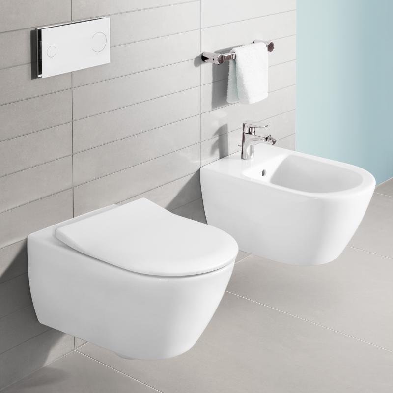 Биде подвесное VILLEROY&BOCH SUBWAY 2.0 54000001 белое 110705 - фото 5 - id-p1625767509