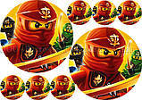 Друк їстівного фото — Вафельний папір — Лого Ніндзяго No4, фото 3