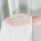 Однотонний вуаль тюль на основі Креп-шифону. Кольори: молочний, фото 7