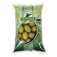 Оливки зелені великі з кісточкою Vittoria Olive Verdi Dolci Giganti, 850 г