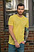 Літня чоловіча однотонна футболка; тканина - турецький кулір "берізка"/ 6 кольорів, фото 5