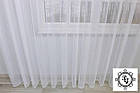 Ціна за 2 м! Тюль однотонний на бамбуковій основі. Колір: Білий, фото 4
