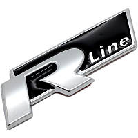 Эмблема кузова VW Volkswagen R-line Rline черная