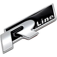 Емблема кузова VW Volkswagen R-line Rline чорна