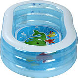 Дитячий надувний басейн Intex 57482 «Морські друзі», 163 х 107 х 46 см, фото 3