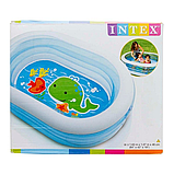 Дитячий надувний басейн Intex 57482 «Морські друзі», 163 х 107 х 46 см, фото 5