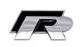 Емблема кузова VW Volkswagen R-line Rline чорна, фото 2