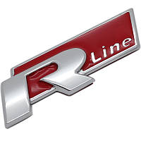 Эмблема кузова VW Volkswagen R-line Rline красная