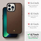 Чохол Cyrill Leather Brick Saddle Brown для iPhone 13 Pro Max, фото 6