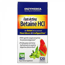 Enzymedica Бетаїн гідрохлорид 120 капсул