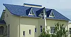 Бітумна черепиця Shinglas (Шинглас) Ультра Фокстрот Терн (Джайв Синій), фото 3
