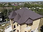 Бітумна гнучка черепиця Дьоке Преміум (Döcke) Premium, Шеффілд, Зрілий каштан, фото 3