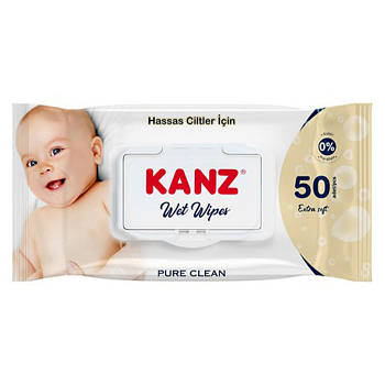 Серветки вологі дитячі Kanz Pure Clean 50 шт