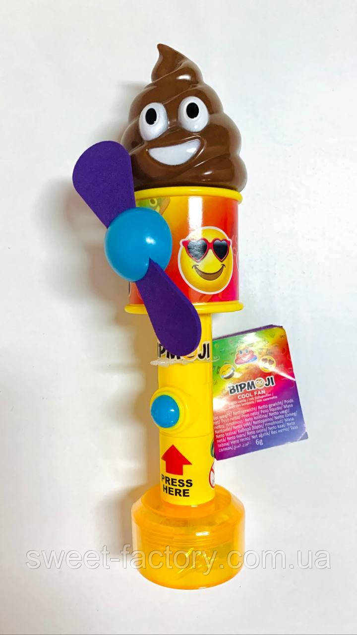 Коричнева какао-вентилятор Bipmoji 6 g, фото 1