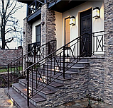 Огородження / Перила для ганку / Поручні / Огородження металеві на балкон терасу в стилі лофт, фото 10