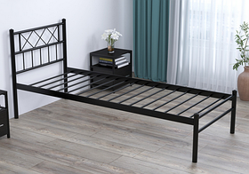Ліжко Сабріна-Лайт Loft-Design 90х200 см металеве чорне