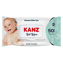 Серветки вологі дитячі Kanz Pure Clean 50 шт, фото 2