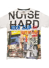 Літня дитяча футболка для хлопчика з малюнком MEK Італія 181MHFN018 Бежевий.Топ! 164