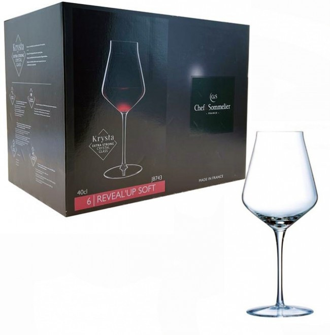 Набір французьких келихів для вина Reveal'Up Soft 390мл 6шт CheféSommelier (J8743)