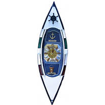 Ключниця "Човен з годинником" (49,5х15х10 см) (J49615A-HM496152-BS) (2605)