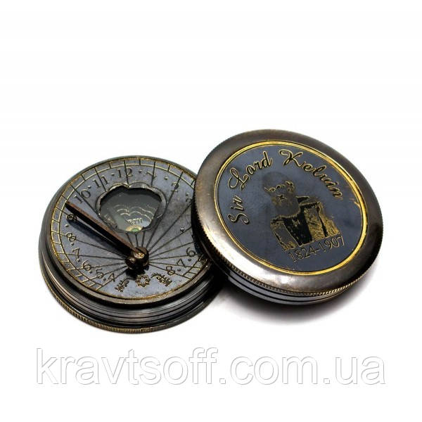 Часы солнечные с компасом (5х5х1,5 см) (26606): продажа, цена в