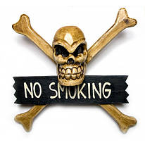 Череп з кістками "No Smoking" (30х9х30 см) (24347)