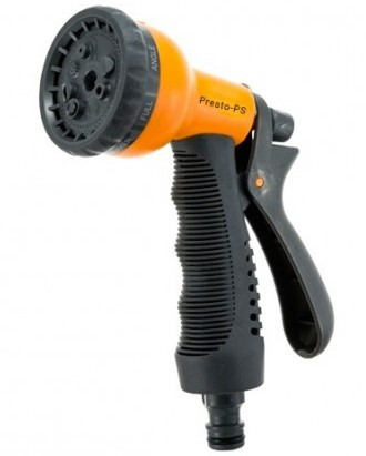 Пістолет для поливання пластиковий Presto-PS 8 функцій, фото 1