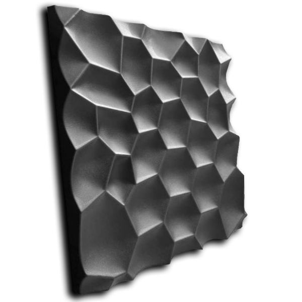Форма для 3D панелей "Ракушка" 500*500 мм (0,25 м²) - АБС пластиковая форма для гипсовых 3Д панелей - фото 2 - id-p1625915356