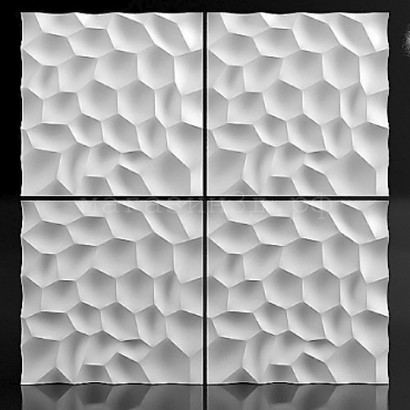 Форма для 3D панелей "Ракушка" 500*500 мм (0,25 м²) - АБС пластиковая форма для гипсовых 3Д панелей - фото 3 - id-p1625915356