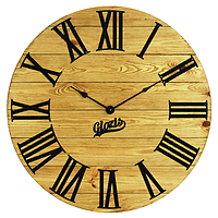 Часы деревянные декоративные, деревянные настенные часы, часы настенные деревянные Glozis Kansas Mokko A-050