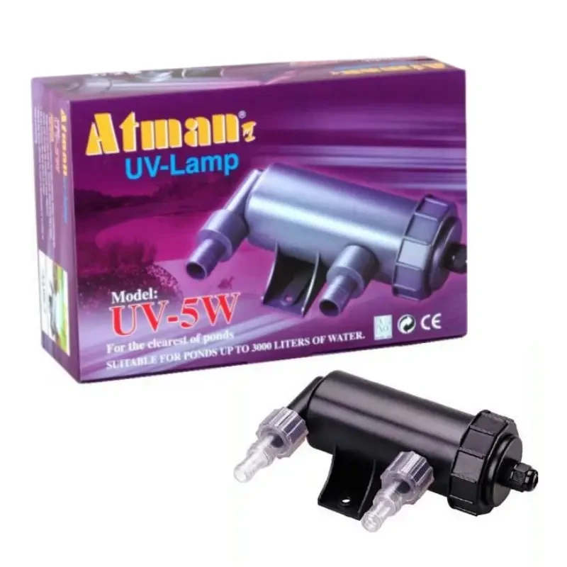 Стерилізатор для акваріума та ставка Atman UV-5W, фото 1