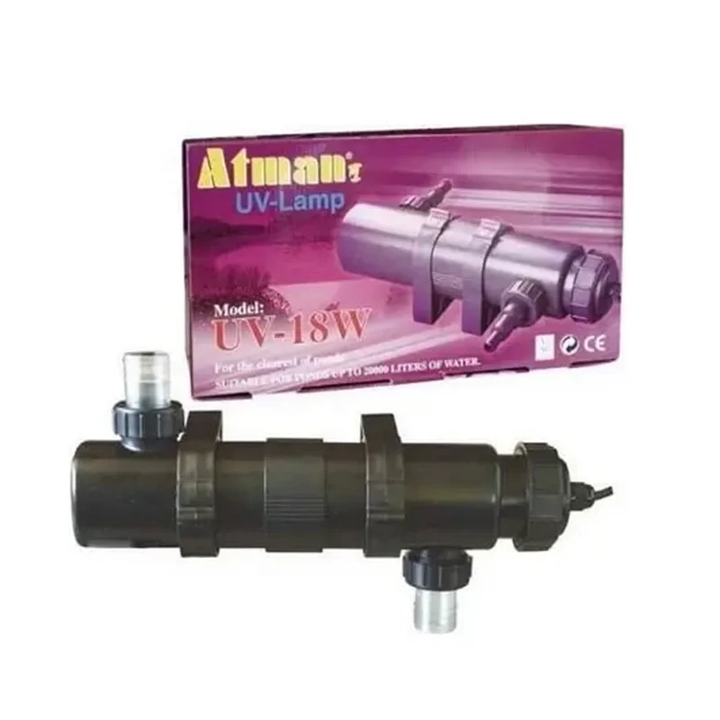 Стерилізатор для акваріума та ставка Atman UV-18W, фото 1