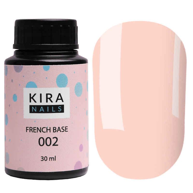 Kira Nails French Base 002 (ніжний персиковий), 30 мл