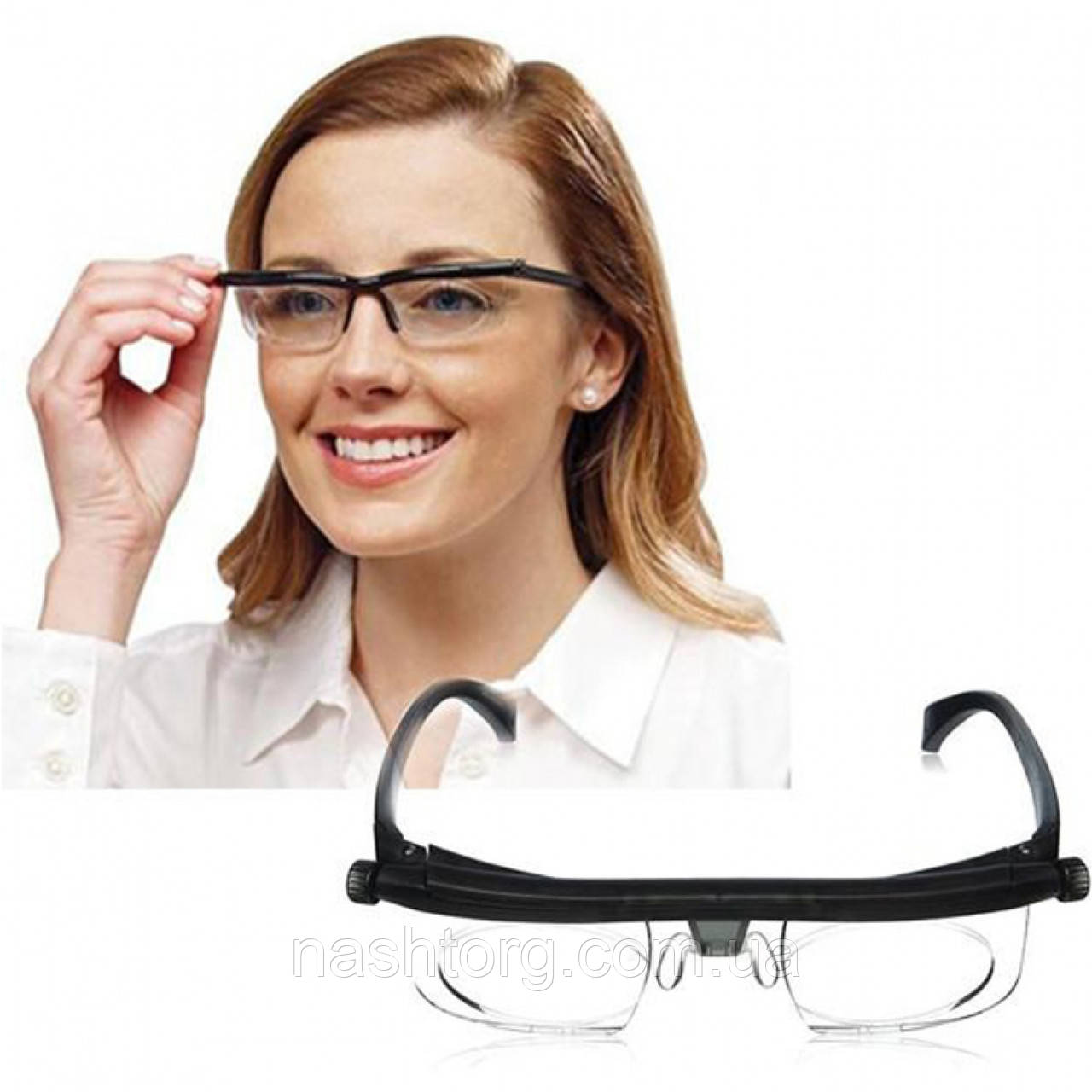 Окуляри з регулюванням діоптрій лінз Dial Vision, універсальні окуляри для зору з доставкою