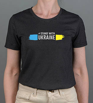 Футболка жіноча Stand With Ukraine 2268ж (Уп.4шт M-XXL), Крапки
