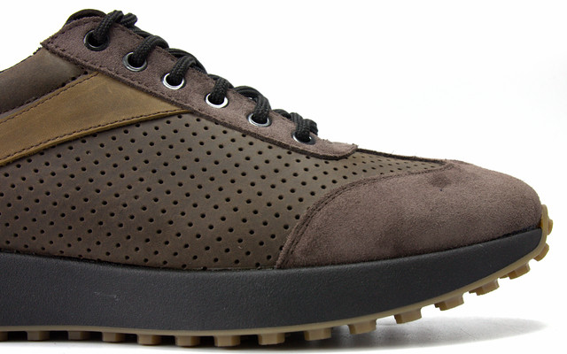 Коричневые тактические кроссовки летние мужская обувь больших размеров Rosso Avangard DolGa Bolt Brown Perf BS