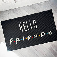 Коврик придверный с принтом Hello friends