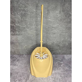 Йоржик для унітаза з підставкою бежевий