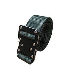 Тактичний ремінь з металічною пряжкою, колір оливи