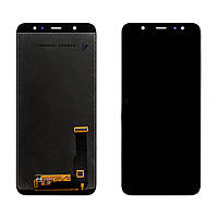 Дисплей SAMSUNG A605 Galaxy A6 Plus (2018) с черным тачскрином