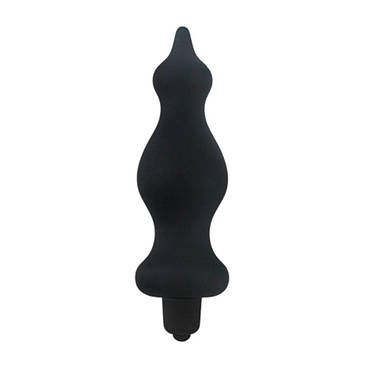 Анальна пробка з вібрацією Adrien Lastic Bullet Amuse Black, макс. діаметр 3,9см, фото 1
