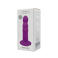 Дилдо з присоскою Adrien Lastic Hitsens 3 Purple, відмінно для страпона, діаметр 4,1см, довжина 18,2см, фото 2