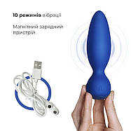 Анальна вібропробка Adrien Lastic Little Rocket макс. діаметр 3,5 см, soft-touch, фото 3