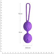 Вагінальні кульки Adrien Lastic Geisha Lastic Balls Mini Violet (S), діаметр 3,4см, маса 85г, фото 3