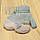 1-3 роки 10 см зимові на махрі теплі подвійні в'язані дитячі рукавички для малюків 8109 СРБ, фото 2