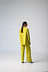 Стильний костюм із льону "427", розміри 44,46,48,50. лимон, фото 6