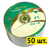 Диски CD-R 50 шт. Videx Mamba, 700Mb, 52x, Bulk Box