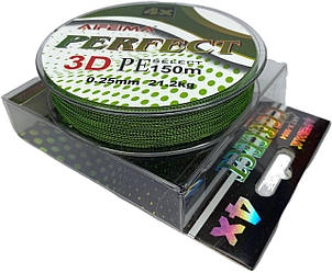 Шнур 3D Feima Perfect PE X4 0.12mm/9.4kg 150m