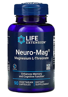 Life Extension, Neuro-Mag, нейромаг, магний L-треонат, 90 капсул